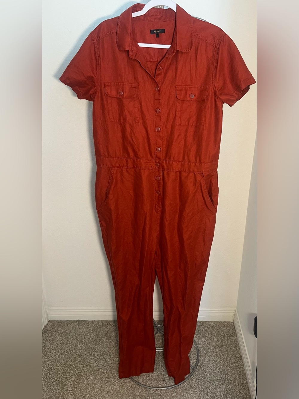 Quince Cotton & Linen Twill Jumpsuit